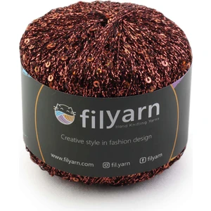 Kiremit Galaxy Simli Pullu Örgü İpi