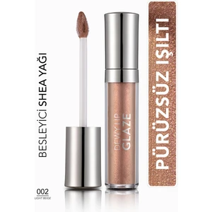 Dewy Lip Glaze Yoğun Işıltı Veren Nemlendirici Dudak Parlatıcısı (002 Light Beige) 8690604618644