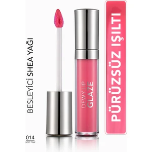 Dewy Lip Glaze Yoğun Işıltı Veren Nemlendirici Dudak Parlatıcısı (014 Soft Pink) 8690604618767