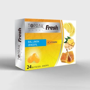 Toprak Doğal Bal, Limon, Zencefil, C Vitamini 24 Drops