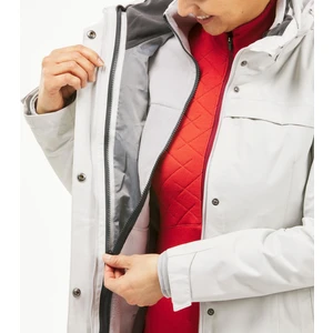 Forclaz Kadın 3'ü 1 Arada Outdoor Trekking Montu - Gri - Travel 100 - 0°c