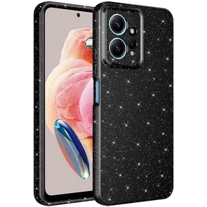 Xiaomi Redmi Note 12 4g Kılıf Kamera Korumalı Simli Parıltılı Lüks Silikon