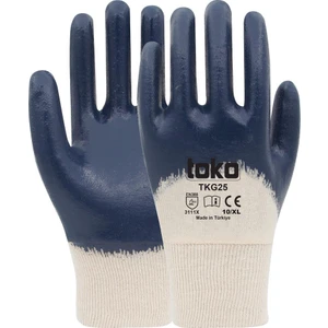 TKG25 Lacivert Pamuk Nitril Eldiven No: 10