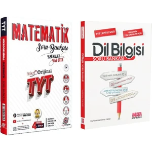 Orijinal Yayınları  TYT Mikro Matematik ve Akm Dil Bilgisi Soru Bankası Seti 2 Kitap