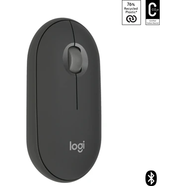 Logitech M350s Pebble 2 Bluetooth Kablosuz Sessiz Kompakt Mouse -