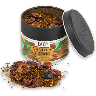 Tea Co Kızılcık ve Vanilyalı Roybos Çayı Vanilla Creme 25