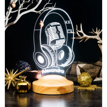 Sevgi Lambası Dj - Müzisyen Hediyesi Kulaklık ve Mikrofon 3D Fiyatı