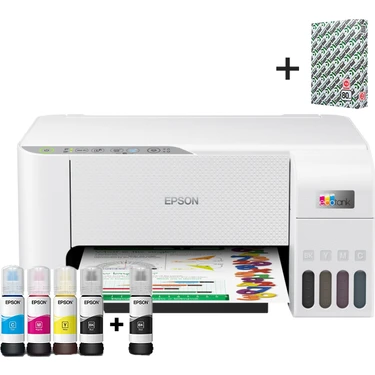 Epson Ecotank L3256 Renkli Tanklı Yazıcı Baskı/tarama/kopya - (Usb, Wifi, Wi-Fi Direct) + Mürekkep