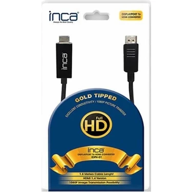 Inca IDPH-18T Displayport To Hdmı  Kablo