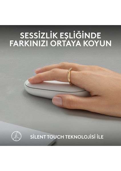 M350s Pebble 2 Bluetooth Kablosuz Sessiz Kompakt Mouse - Beyaz