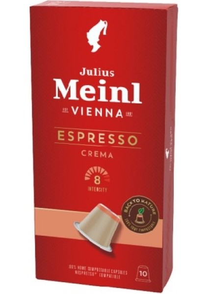 Julius Meinl Espresso Crema Nespresso Uyumlu Kapsül Kahve 10 Adet