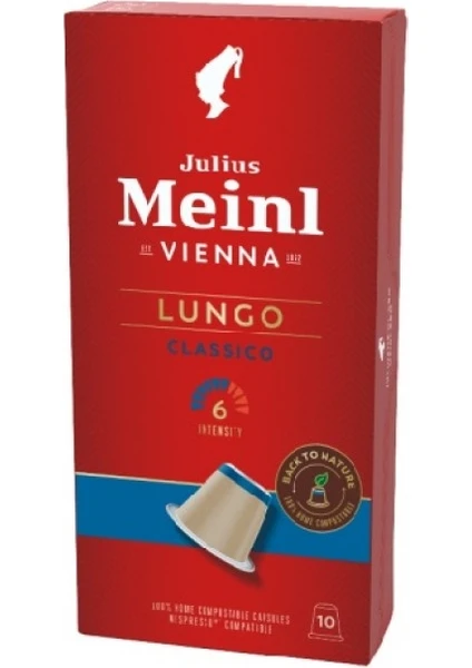 Julius Meinl Lungo Classico Nespresso Uyumlu Kapsül Kahve 10 Adet