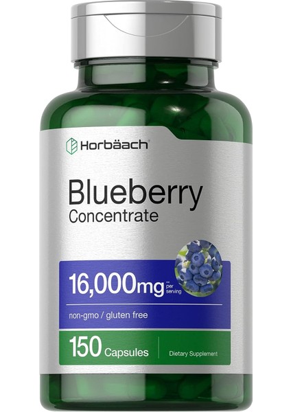 Blueberry Extract Supplement ,150 Capsules, Blueberry Concentrate, Non-Gmo, Gluten Free