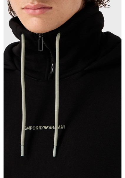 Pamuk Kapüşonlu Yarım Fermuarlı Oversize Fit Sweat Erkek Sweat 6R1ME6 1jwpz 0999 fırsatları