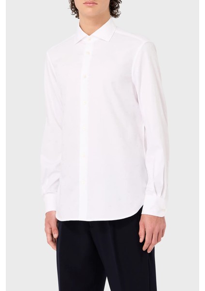 % 100 Pamuk Jakarlı Logo Desenli Regular Fit Gömlek Erkek Gömlek 6R1C86 1nvyz F1D4