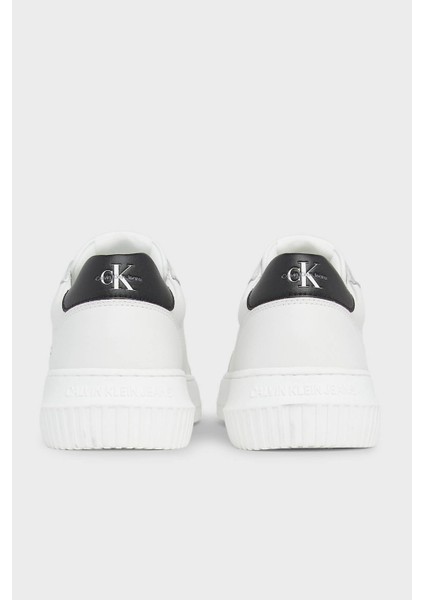 Deri Logolu Sneaker Ayakkabı YW0YW008230LB Bayan Ayakkabı YW0YW00823 0lb