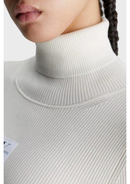 Logolu Slim Fit Balıkçı Yaka Triko Mini Elbise J20J221690YBI Bayan Elbise J20J221690 Ybı modelleri