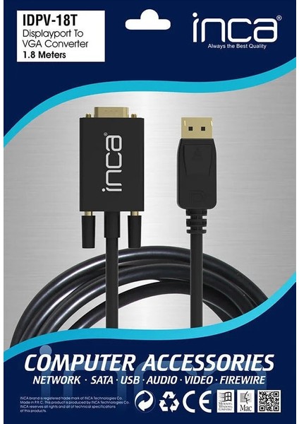 IDPV-18T Displayport To VGA Çevirici Adaptör fırsatları