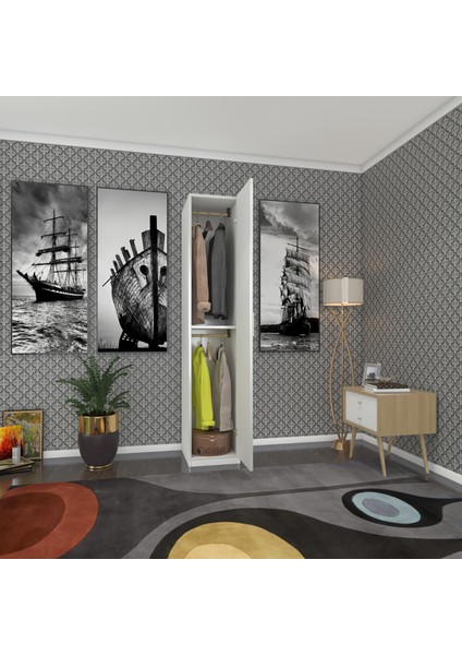 Kenzlife gardırop 1 kapılı öğrenci dolabı tek kapı günebakan byz 180*35*42 byz gardolap dolap ofis