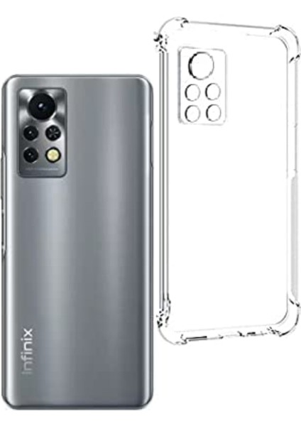 Infinix Note 11S Play Kapak Kamera Korumalı Airbag Antishock Köşe Korumalı Şeffaf Silikon Kılıf