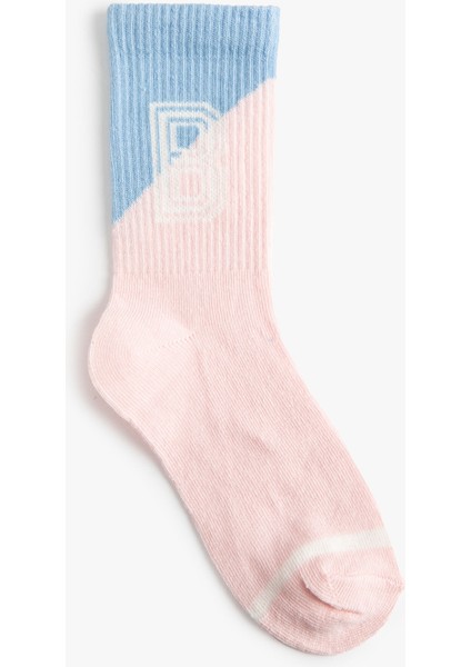 Tenis Çorabı Baskılı Pamuk Karışımlı