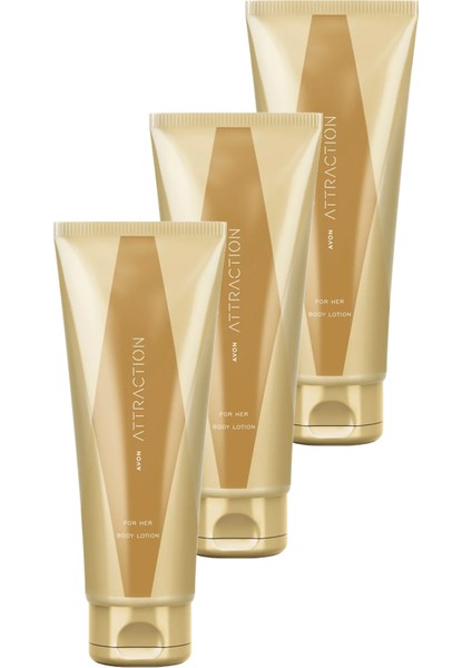 Attraction Kadın Vücut Losyonu 125 Ml. Üçlü Set
