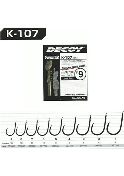 K-107 Multi Gold Olta Iğnesi 10 Adet