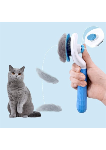 Pratik Kolay ve Otomatik Temizlenen Evcil Hayvan Fırçası Kedi Köpek Tüy Toplayıcı Masaj Yapan Tarak fiyatları