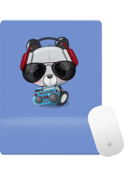 Baskıtech Panda Baskılı Bilek Destekli Mouse Pad