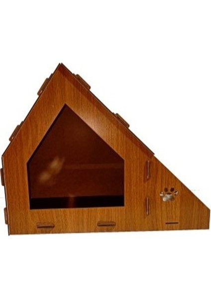 Ahşap Dekoratif Kedi Evi