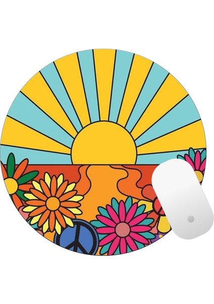 Baskıtech Çiçek Desenli Baskılı Mouse Pad