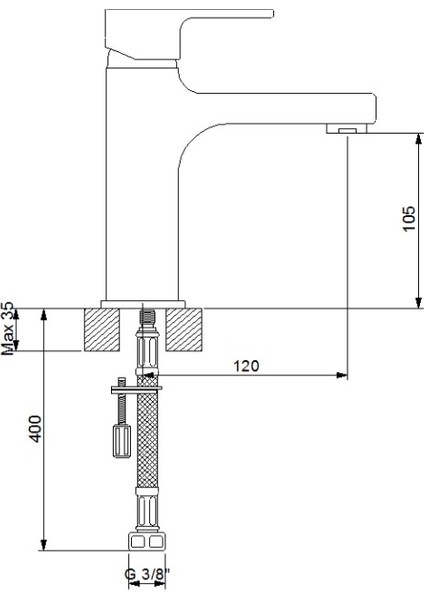 Drop Lavabo Bataryası 241521