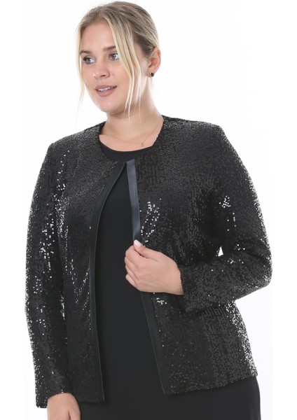 Büyük Beden 3810 Siyah Ceket Bluz Takım fırsatları