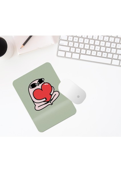 Baskıtech Kalp Baskılı Mouse Pad