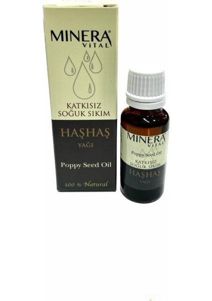 Minera Vital Haşhaş Yağı 20 ml