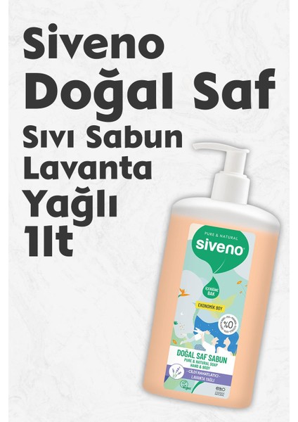 Doğal Saf Sıvı Sabun Lavanta Yağlı 1 lt