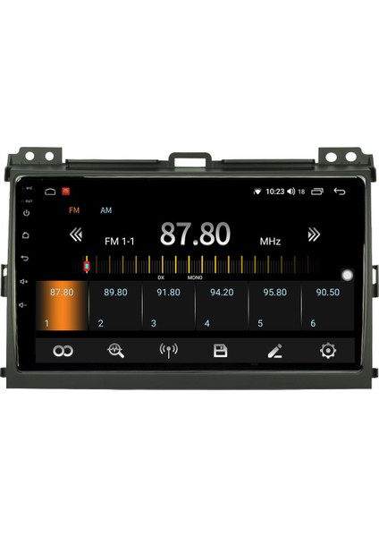 Toyota Prado Android 13 Multimedya Carplay 4gb RAM+64GB HDD 2004-2008 Navigasyon Ekran