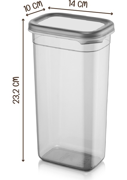 4lü 1,9 Litre Peggy Dikdörtgen Deterjan Kabı Seti Etiketli fiyatları