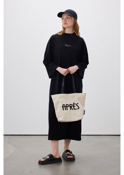 Oversıze Uzun Rahat Elbise Siyah fiyatları