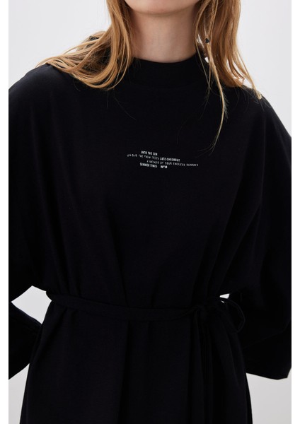 Oversıze Uzun Rahat Elbise Siyah fırsatları