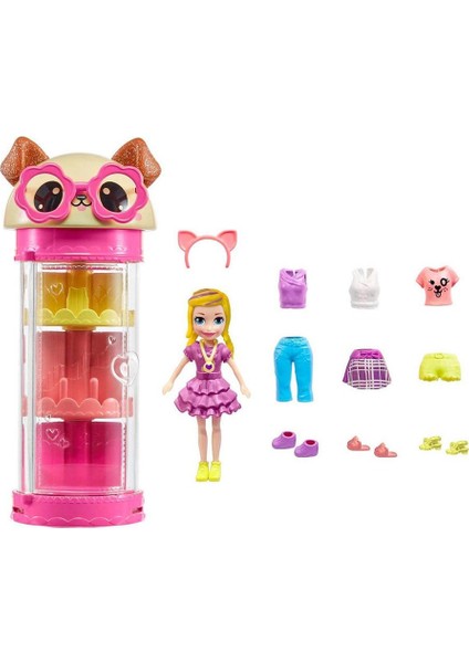 HKW04 Polly Pocket Moda Eğlencesi Oyun Setleri-Mattel