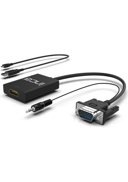 Ivth-02 VGA To Hdmı Çevirici + USB Adaptörü