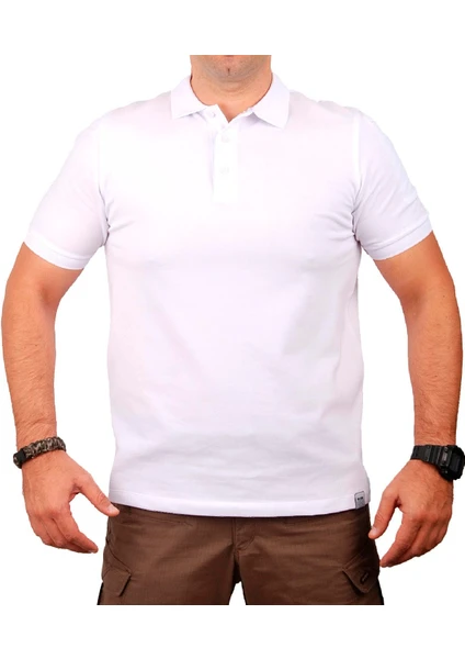 Professıonal Polo T-Shırt -Beyaz