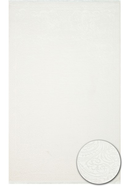 Sateen St 906 Cream Hav Toz Vermez Yıkanabilir Kaymaz Ince Dokuma Modern Şık Makine Dokuması Halı