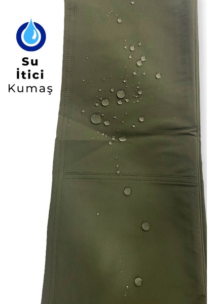Tactical Su Itici Likralı Pantolon - Trekking Outdoor Pantolon - Bej Siyah Haki