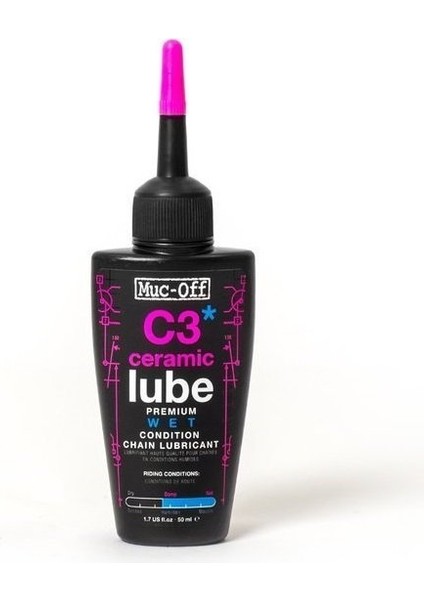 C3 Wet Ceramic Lube 50ML Zincir Yağı