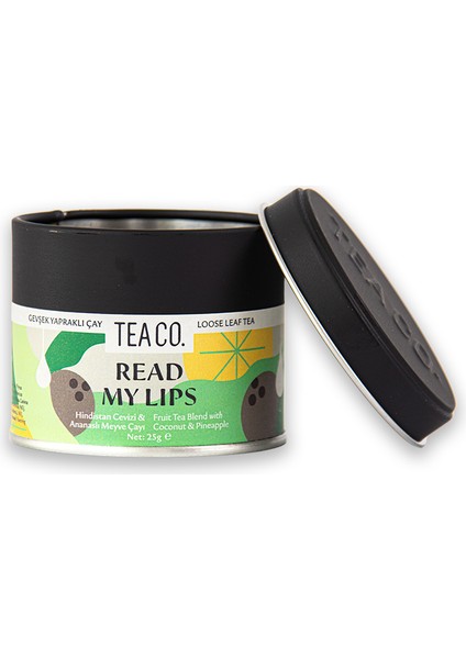 Tea Co Ananas ve Hindistan Cevizli Meyve Çayı Read My Lips 25 gr