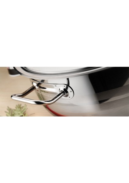 Gastro Çelik Tencere 22X12 cm Çelik Kapak-Çelik Kulp modelleri