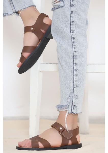 Çapraz Sandalet Kahve - 11777.264. fırsatları