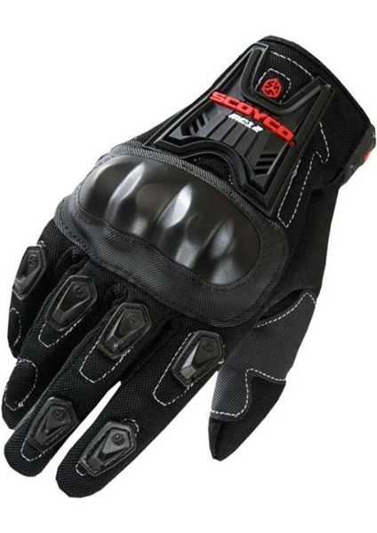 SC12-T Motosiklet Eldiveni Siyah